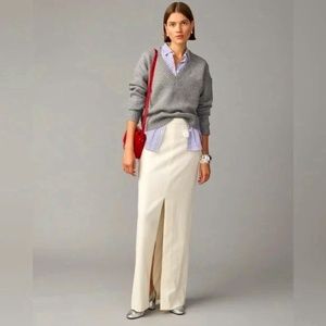 J.Crew Collection tuxedo maxi skirt in wool